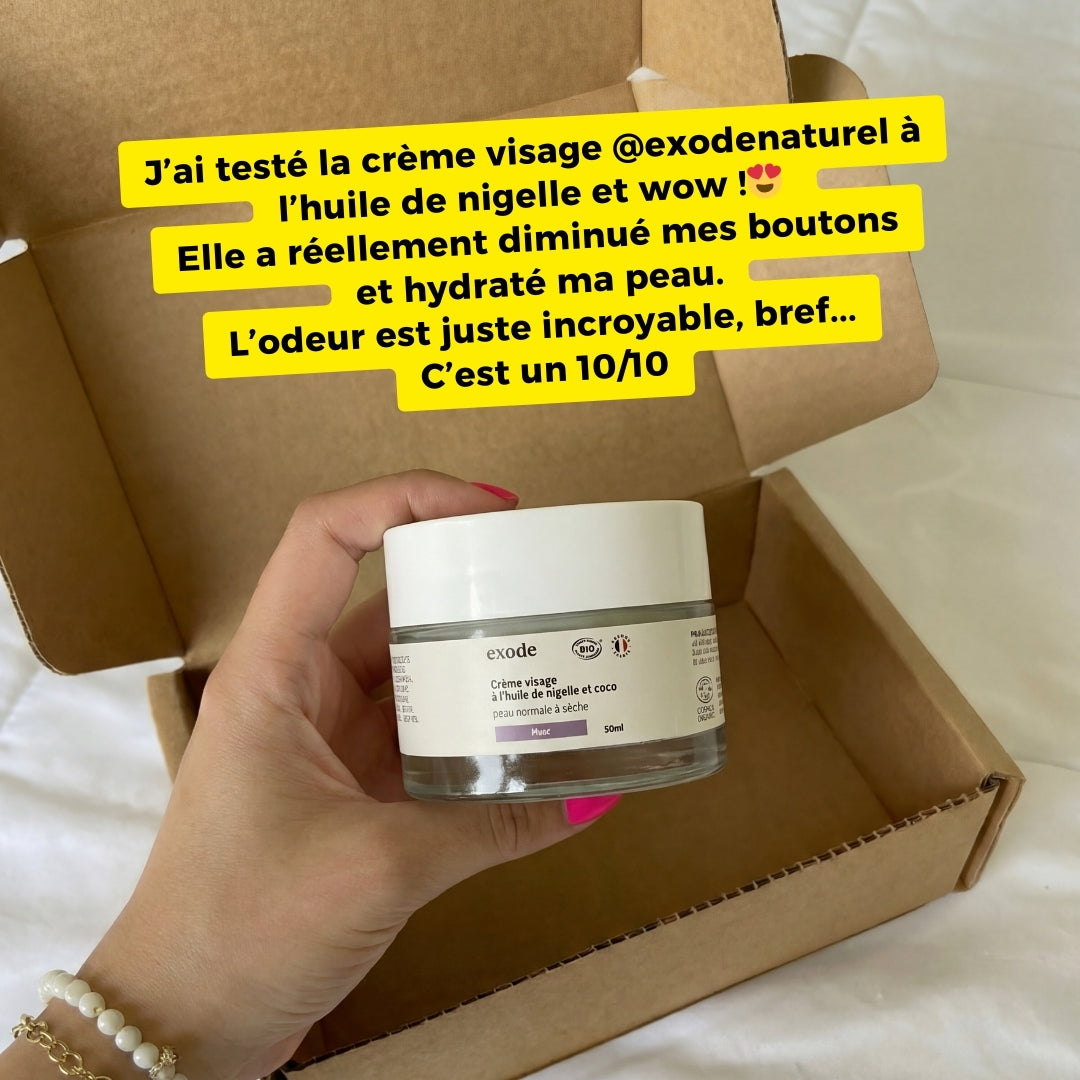 Crème visage à l'huile de nigelle