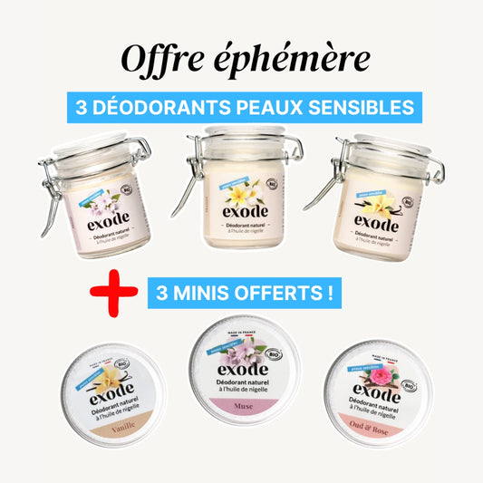 Pack 3+3 - Peaux sensibles